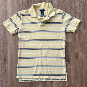 Vintage Polo Ralph Lauren Shirt Stripe Button Collar Youth Large (18-20)